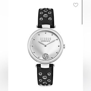 NWT Versace Versus Los Feliz 34MM Eyelet Leather-Strap Watch Women’s